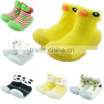 super lovely animal design anti-slip infant baby shoes