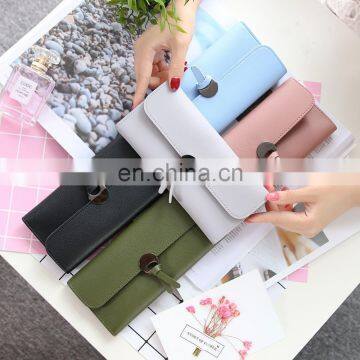 Long Solid Knot Fold Wallet New Handbag Purse In Color