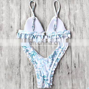 2017 Fashion Lotus Leaf Bikini Swimsuit Swimsuit photo-4