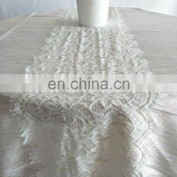Beautiful Romantic Wedding White Lace Table Runner photo-2