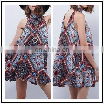 2016 New Style Fashion Chiffon Print Elegant Women Indian Dress Party Women 2015 NT6776