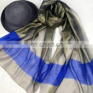 classical grid square fashion Polyester spinning scarf