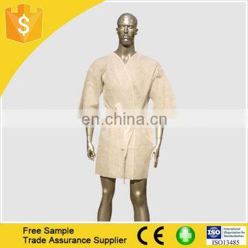 Hot Selling Disposable Nonwoven Kimono For Spa PP Cheap Robes