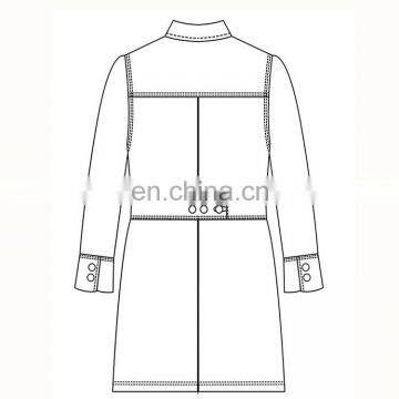 100%Cotton White Hospital Uniforms Doctor Lab Coat