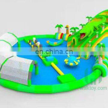 Summer Outdoor Giant Themed water park group,water Park for Children,inflatable pool water park