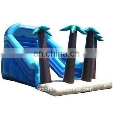 tropical palm tree inflatable water slide