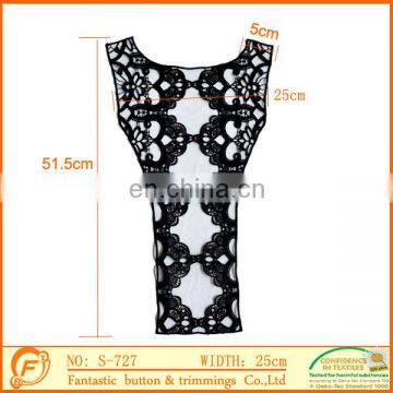 new fashion polyester collar trim for clothes decoration in black color