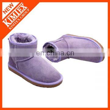 classical purple ankle winter boots