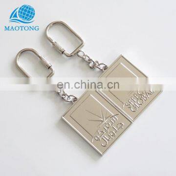Custom Shape Wholesale Cheap Metal Logo Keychains Brand Name Keychain photo-2