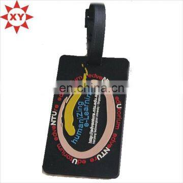 Eco-friendly PVC rubber handbag tag for wedding trip