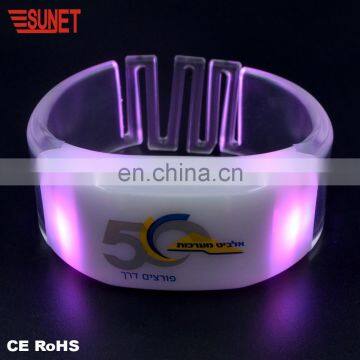 2018 SUNJET New Product Hot Selling Party Supplies Fantastic Remote Controlled 15 Colors Led Bracelet