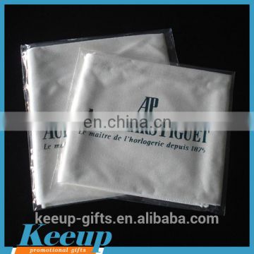 Silk Screen Printing Thick Microfiber Eyeglass Cleaning Cloth Bulk with Individual Package Bag