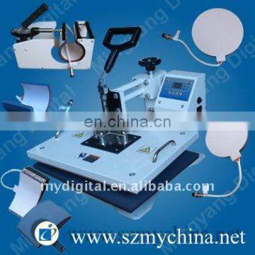 combo cup/plate/hat/t shirt printing machine 6 in 1