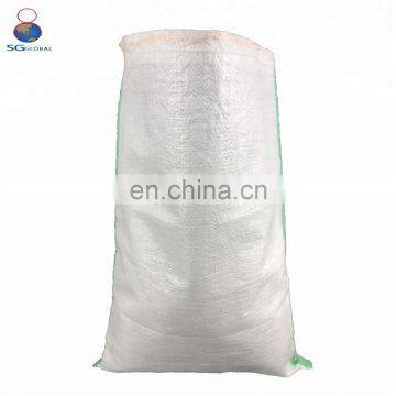 Alibaba China factory supplier 50kg flour packing white pp woven sack