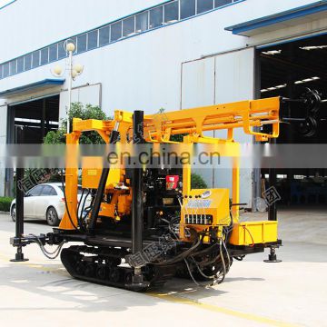 HW230  rubber track crawler drilling rig with 24V Electrically Started Diesel Engine