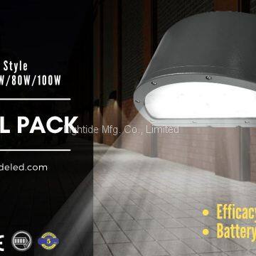 Lightide Round Style Wall-mounted Outdoor LED Security Flood Lights 60 Watts, 140 LPW & 5 Years Warranty photo-2