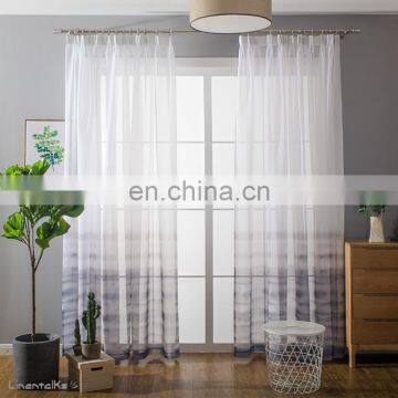 hot sale  two tone sheer  voile curtains for bedroom