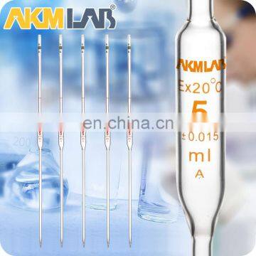 AKM LAB Glass Bulb Pipette Volumetric Pipette for Liquid