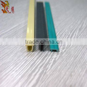 pvc plastic factory/pvc u channel profile plastic u strip