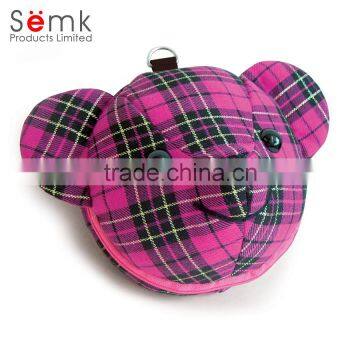 Cheap aluminum rose red hard plastic polyester fancy animal bear shape cd dvd case