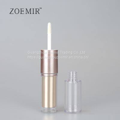 Rose Gold Transparent Empty Double Tube Lip Gloss Tube photo-2