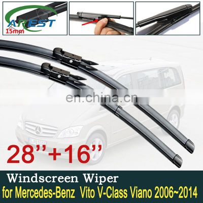 for Mercedes Benz Vito V-Class Viano Valente Metris W639 2006~2014 Car Wiper Blades Windscreen Wipers Car Accessories 2007 2008