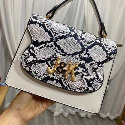 2021 Trendy Fashion Snake Skin Crossbody Bag Famous Brand Women Purses Designer Myanmar Handbag for Women photo-3