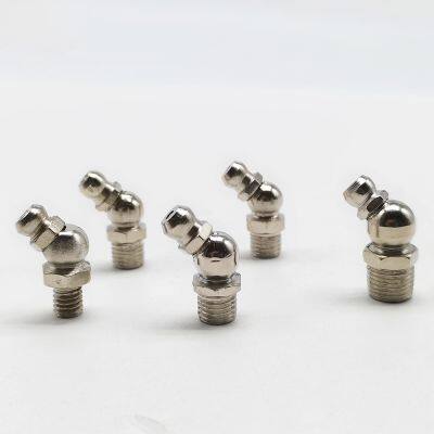 Stainless steel 304 nozzle 1/4-28 unf straight 45 90 degree car nozzle made in China