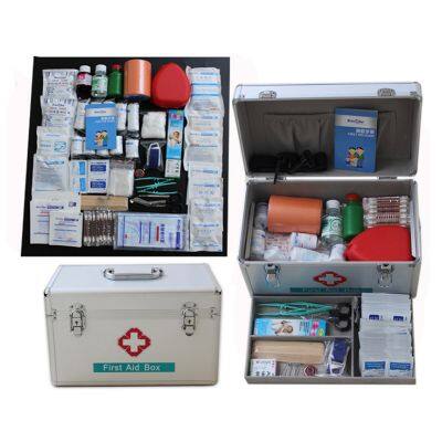 Medical Emergency Home First Aid Kit With Supplies Set Bags Box Travel Waterproof Alloy First Aid Box photo-3
