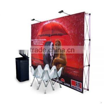 8ft Concave PVC Magnetic Pop Up Backdrop