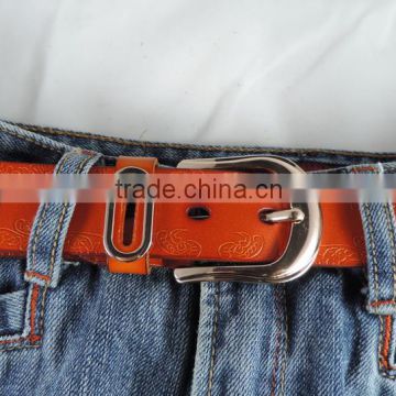 New design 3.3cm width Lady high quality genuine leather belt