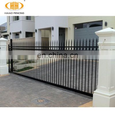 Best selling high quality black powder coated wrought iron gate design catalogue