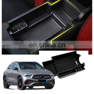 Interior Accessories Parts Silicone Armrest Rest Storage Box Center Control Console Organizer Tray For Benz GLA 2015-20