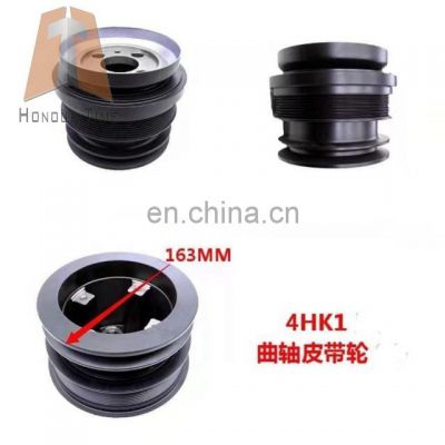 8973627472  Excavator ZX200-3  Crankshaft pulley for diesel engine parts 4HK1 Crankshaft pulley