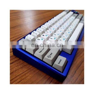 CNC Mechanical keyboard pc acrylic aluminum keyboard case prototype frostedAnodise/Sandbasting/PVD/Polish/E-white service