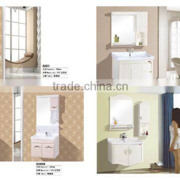High Glossy Bathroom Cabinet With Mirror photo-4