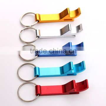 Promotional beer bottle opener keychain