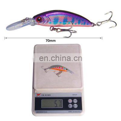 Amazon Wholesale Long Tail Minnow 7cm 6g Hard Bait Fishing Lure Minnow for Freshwater Saltwater Fishing photo-2