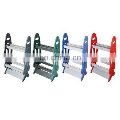 In Stock Portable plastic support simple structure fishing rod display rack 16 hole fishing rod holder