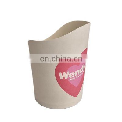 Custom printing disposable paper cone french fries packaging