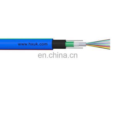 Hanxin Blue flame retardant PVC sheath Central Loose Tube Miner Optical Fiber Cable Outdoor fiber optic cables