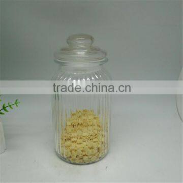 1300ml glass material candy jars with glass caps