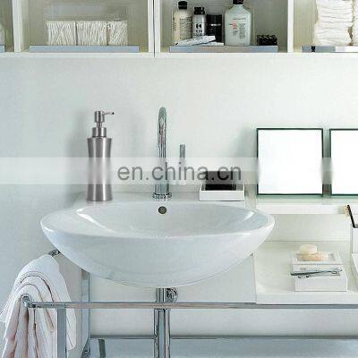 European Style High Quality Stainless Steel 304 Soap Dispenser Shampoo Lotion Bottle Metal Slim Soap Dispenser photo-2