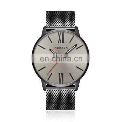 CURREN 8238 Roman Numerals Top Simple Minimalism Luxury Quartz Mesh Band Stainless Steel Wrist Watches For Men Relogio Masculino photo-3
