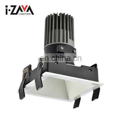 China Manufacturer Aluminum Recessed Mounted Cob 14W 12W Indoor Bedroom Market Led Spotlight