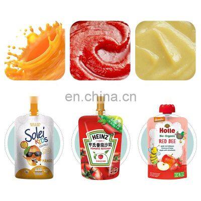 Automatic Packing Sauce Jelly Juice Beverage Baby Food Puree Doypack Spout Pouch Filling Capping Machine De Remplissage Liquide photo-2