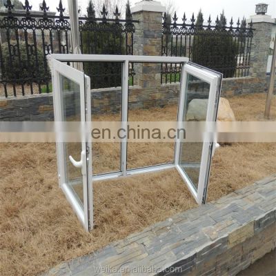 tilt turn double pane window glass with frames pvc anti windows casement style