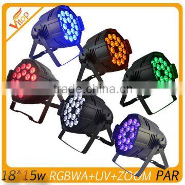 Popular 18pcs uplight stage lighting best selling / Hot sale wedding zoom par can