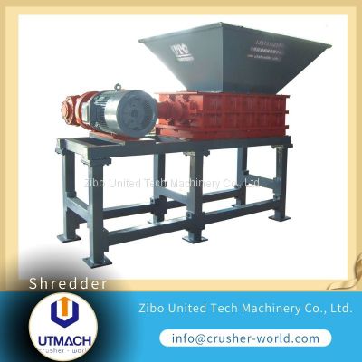 plastic double shaft shredder machine