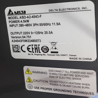 Delta 4.5KW AC servo driver ASD-A2-4523-F